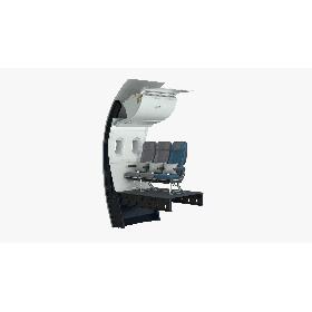 3D Singapore Airlines Economy Seat with Wall
